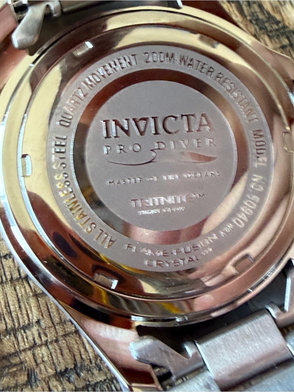 NEW Invicta Pro Diver Anchoris Blue Bezel Stainless Steel Watch 37.5mm - 200M WR - Picture 7 of 8